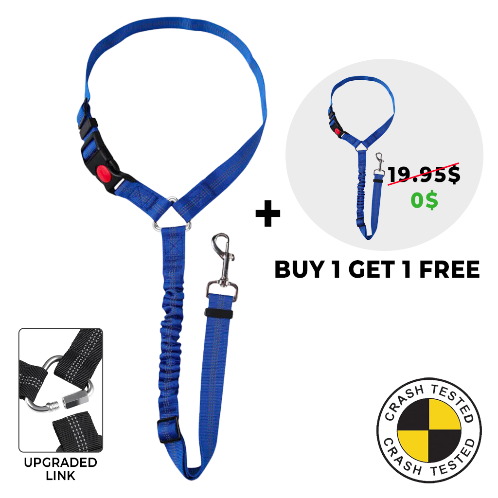 FuzzyGo Dog Car Safety Seat Belt & Leash
